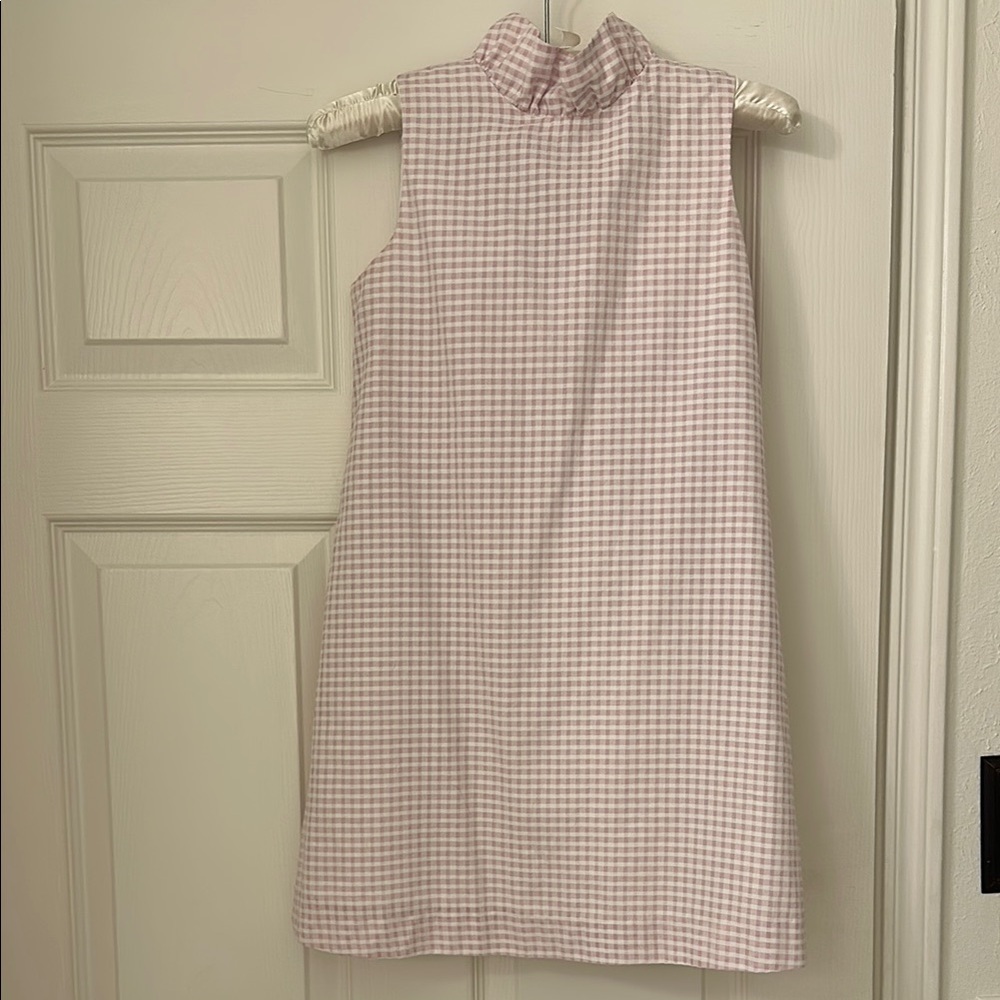 Lilac Gingham Sleeveless Dress